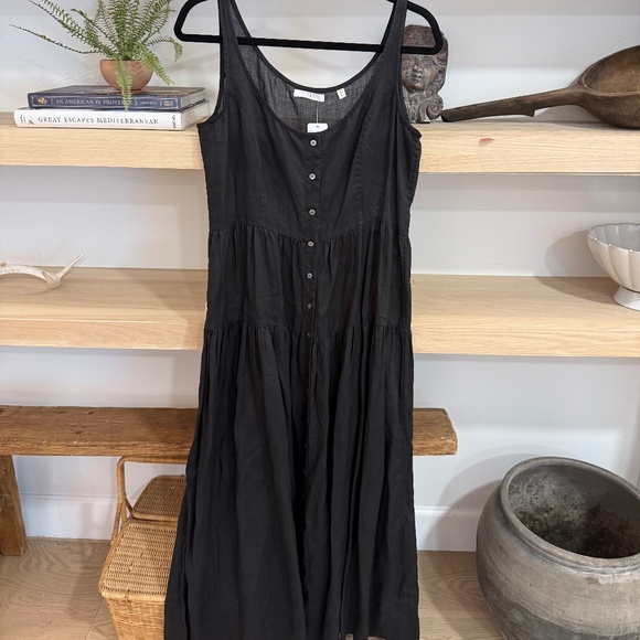 Doen Avalon Maxi Tank Dress in Black, Size Large - Picture 3 of 6